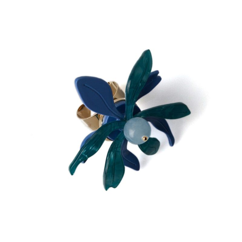 ANILLO MAGNOLIA AZUL