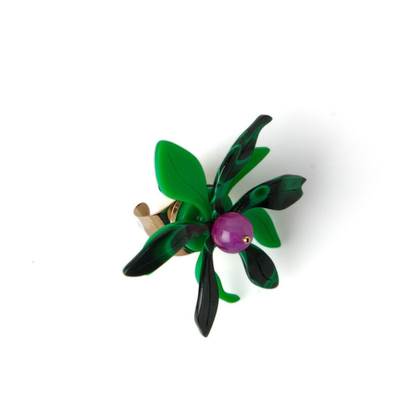 ANILLO MAGNOLIA VERDE