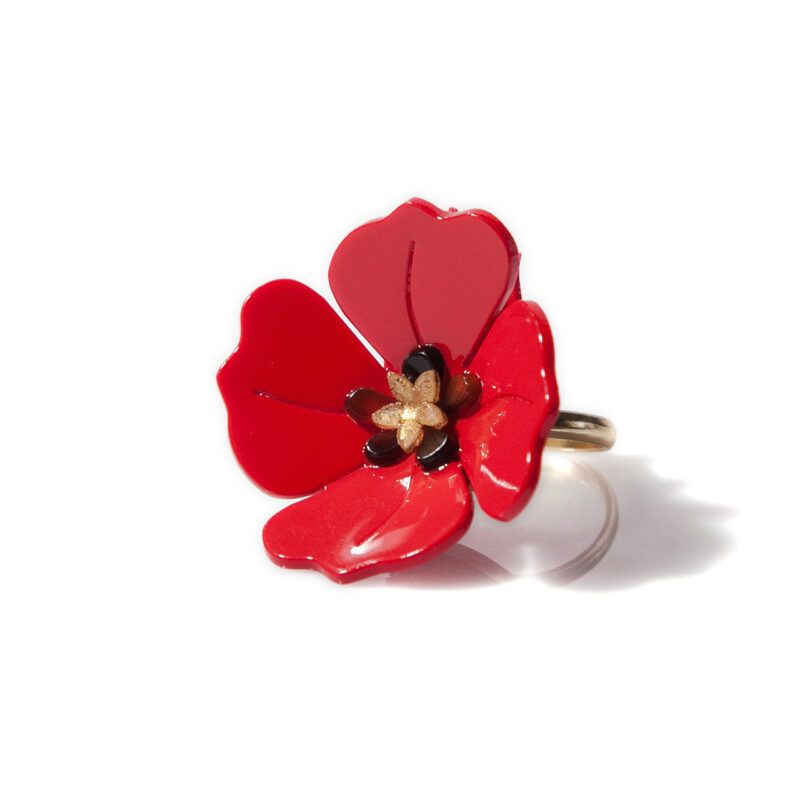 ANILLO AMAPOLA ROJA