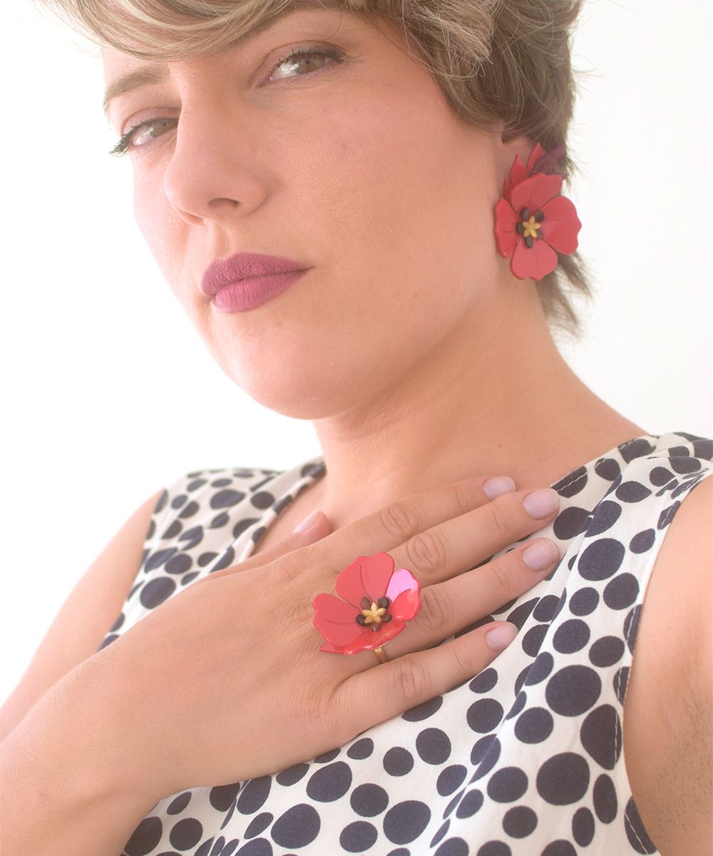 ANILLO AMAPOLA ROJA - Imagen 2