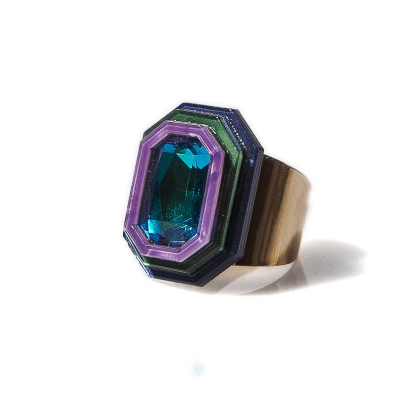 ANILLO GEMA AZUL