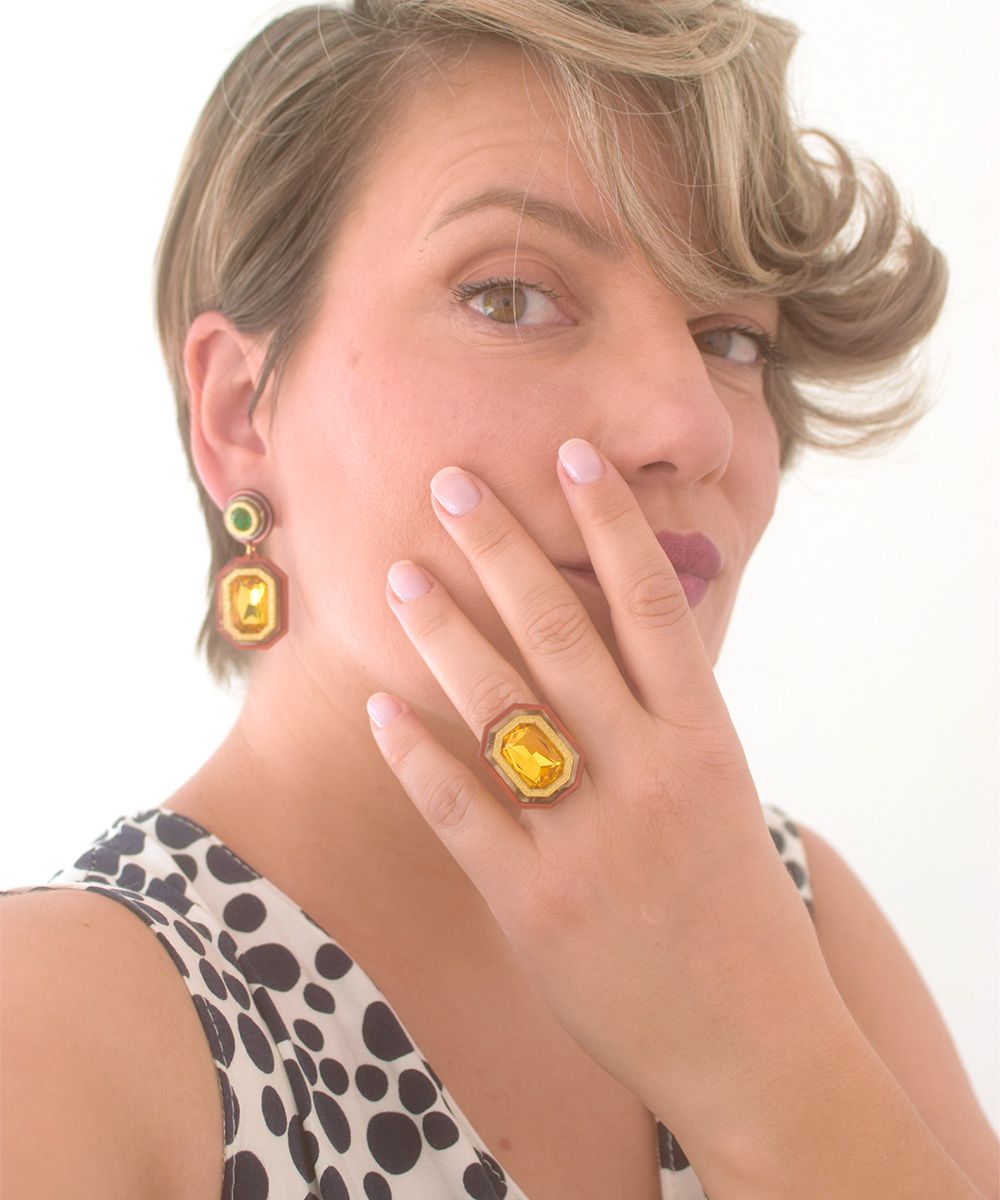 ANILLO GEMA NARANJA - Imagen 2
