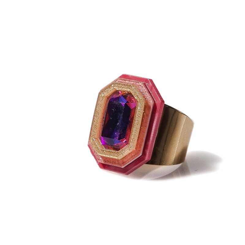 ANILLO GEMA ROSA