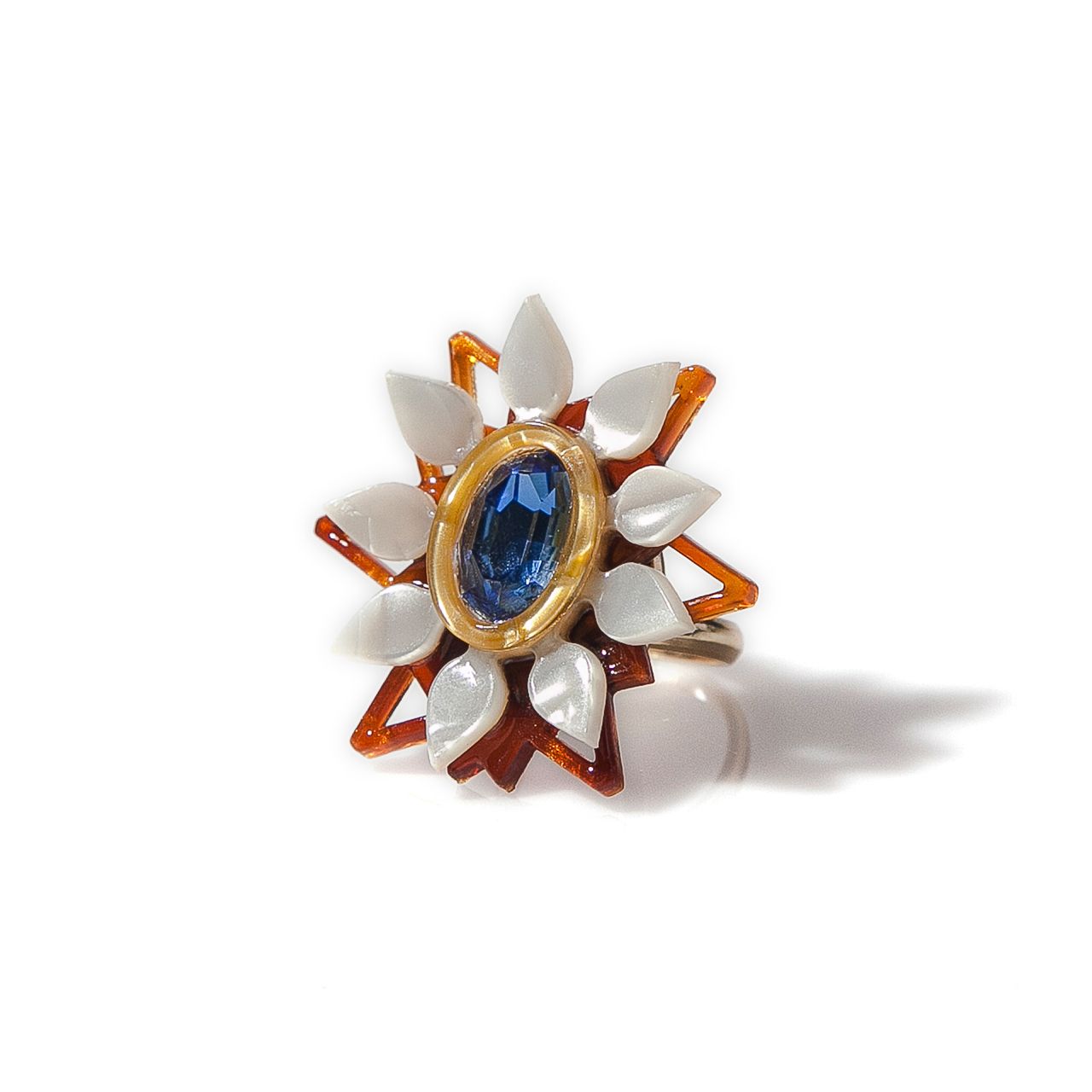 ANILLO GIRASOL AZUL
