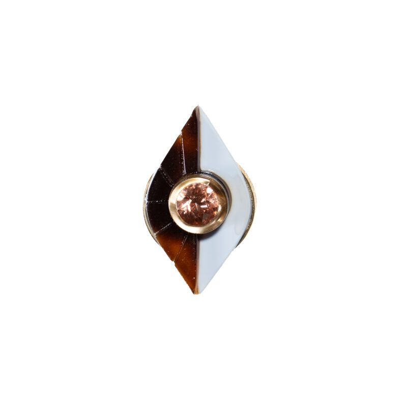 ANILLO HOJA CELESTE