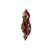BROCHE HOJA BURDEOS