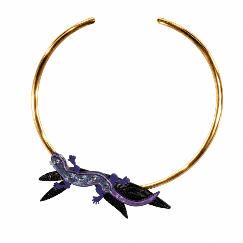 COLLAR LAGARTO AZUL