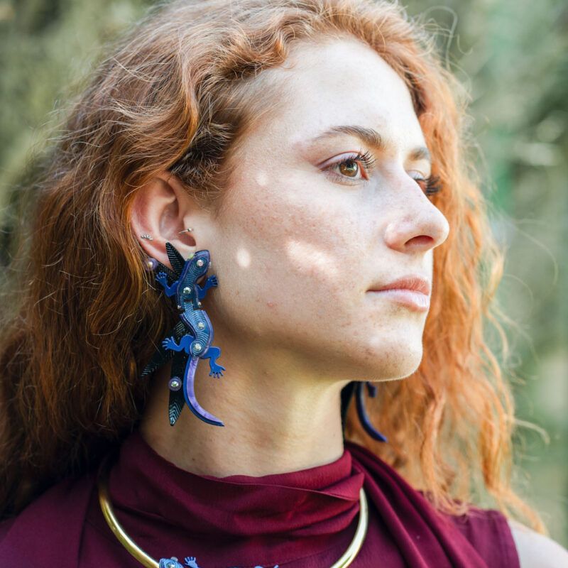 COLLAR LAGARTO AZUL - Imagen 3