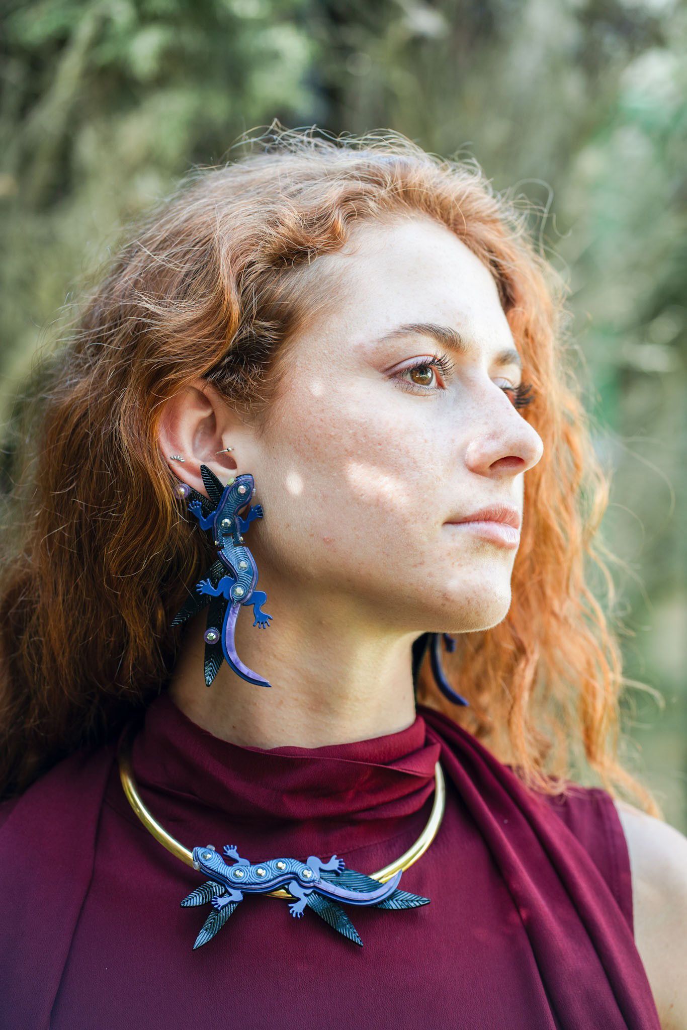 COLLAR LAGARTO AZUL - Imagen 3