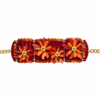 PULSERA CALÉNDULA BURDEOS